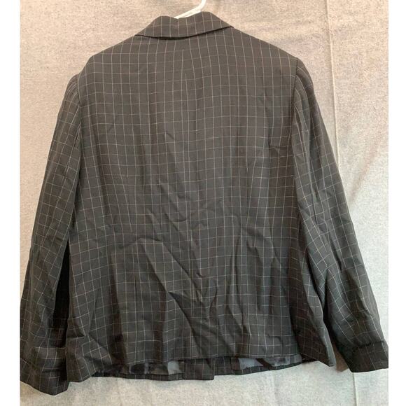 Hillard & Hanson Suits Womens Size 16 Black Formal Top Blazer - Picture 2 of 7